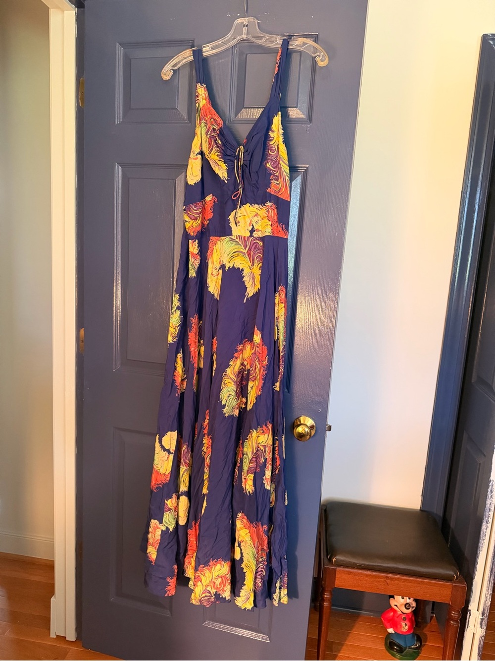 Trashy Diva Blue Feather Maxi dress 12